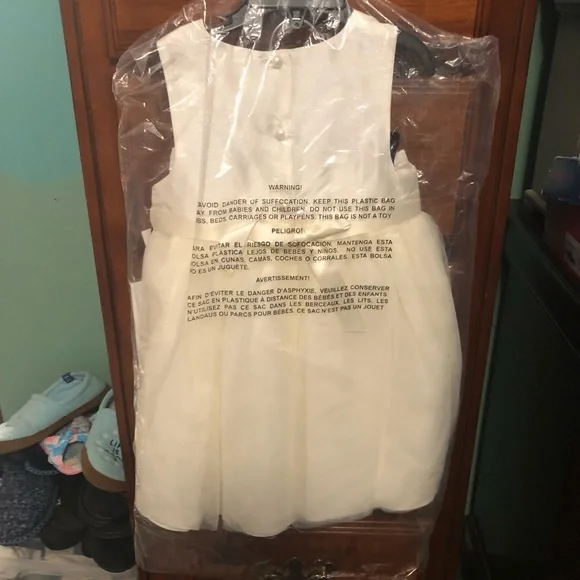 NWT Pastourelle Pippa & Julie 2 Piece Ivory Shantung Ballerina Dress - Picture 3 of 7